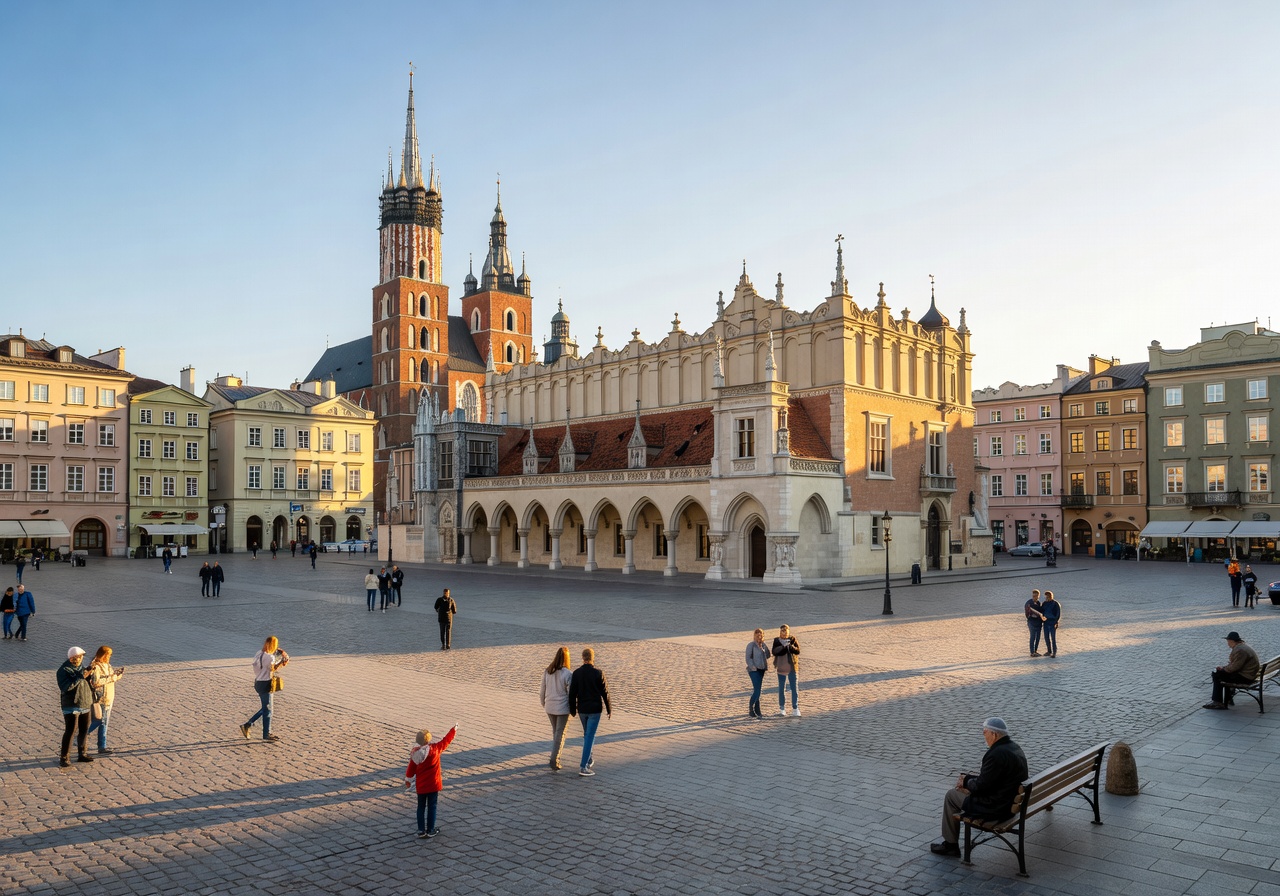 Krakow Old Town View